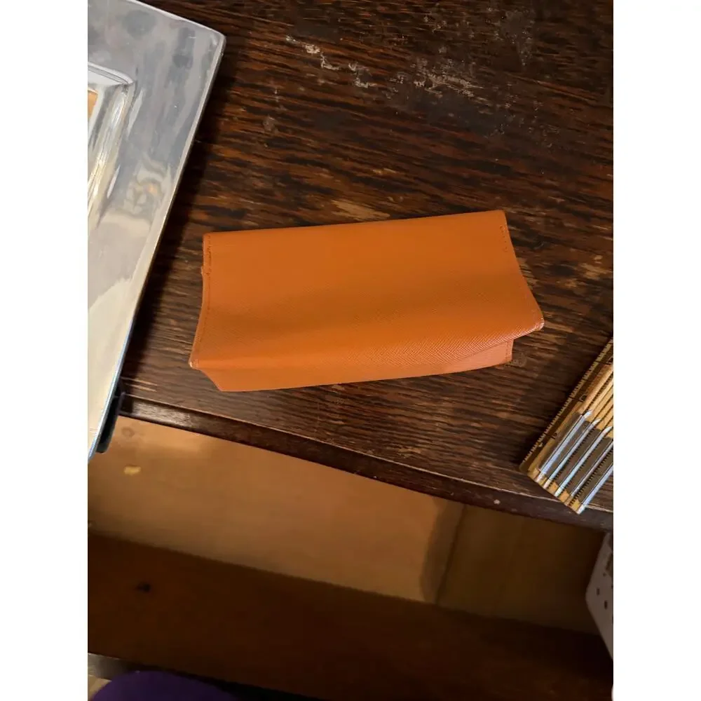 Tory Burch Authentic Eyewear Eyeglasses Glasses Case Only Orange